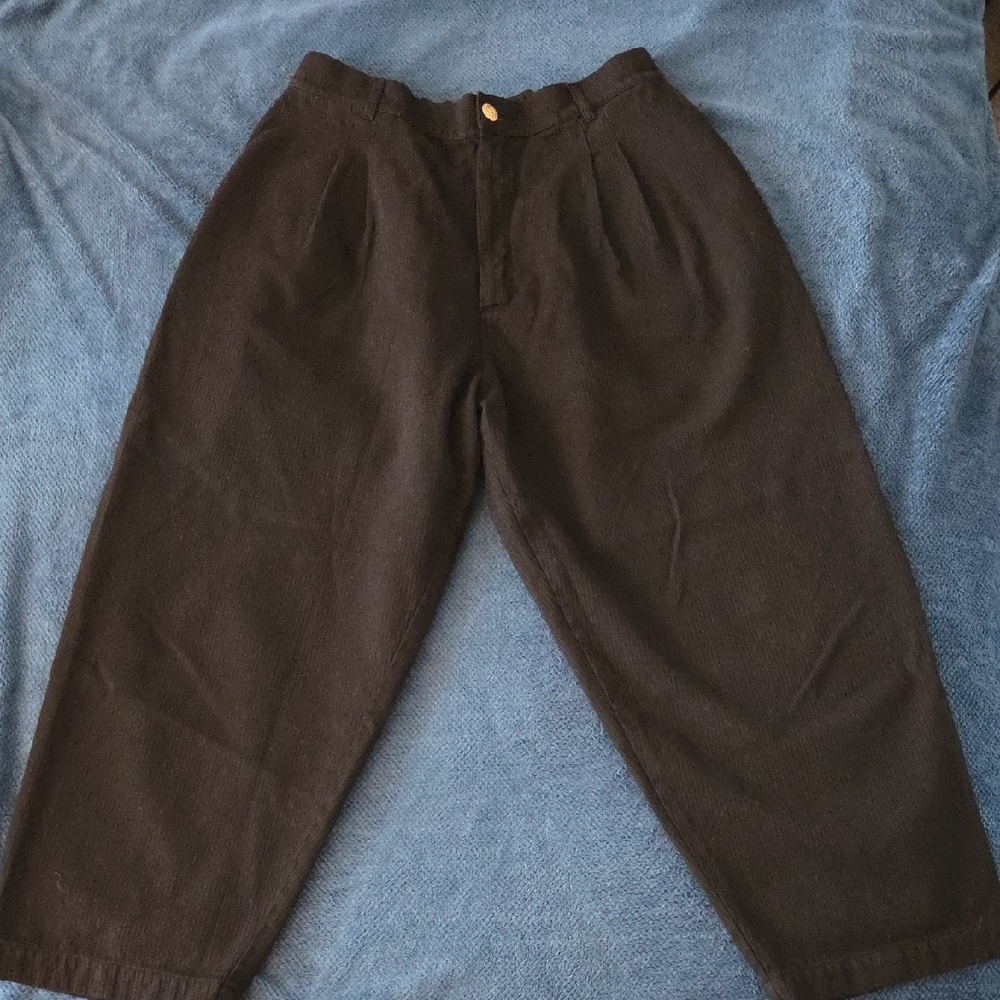 Big Bud Press sz XL Petite Black Heritage Trousers